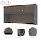 Bestar Prestige + 72W Hutch for Desk Shell, Bark Grey & Slate 99520-000047 - alternate 4